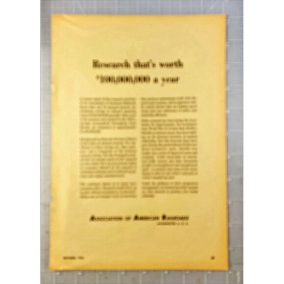 Association of American Railroads "Research Worth $100 Million a Year" Ad 1954 - Picture 2 of 3